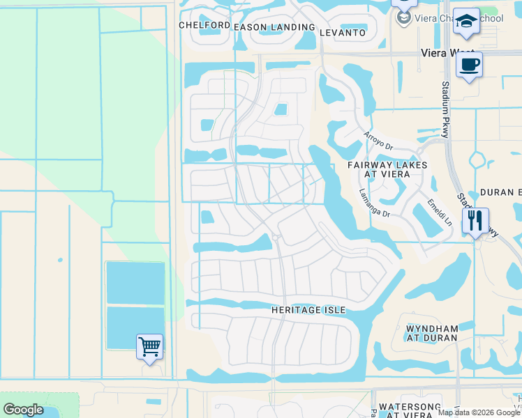 map of restaurants, bars, coffee shops, grocery stores, and more near 6788 Sutro Heights Ln in Melbourne