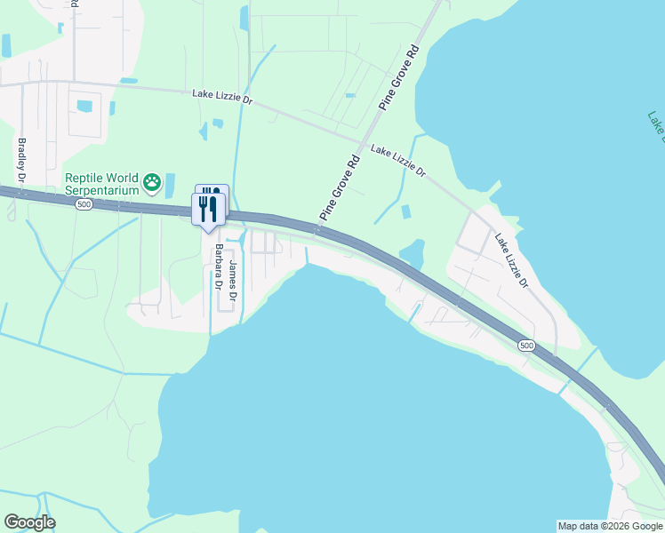 map of restaurants, bars, coffee shops, grocery stores, and more near 5920 Alligator Lake Shore West in St. Cloud