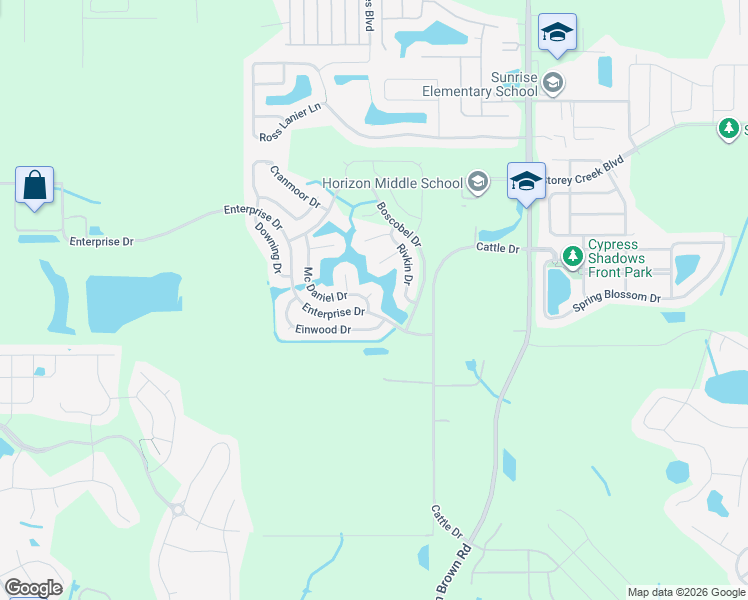map of restaurants, bars, coffee shops, grocery stores, and more near 2647 Einwood Drive in Kissimmee