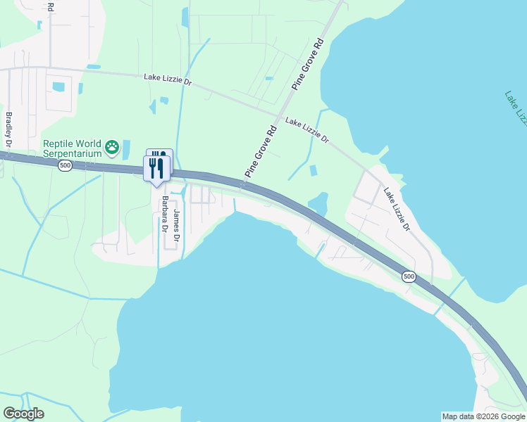 map of restaurants, bars, coffee shops, grocery stores, and more near 5914 Alligator Lake Shore West in St. Cloud