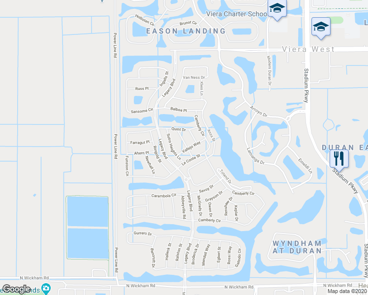 map of restaurants, bars, coffee shops, grocery stores, and more near 6654 Pico Street in Melbourne