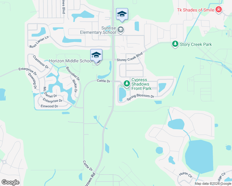 map of restaurants, bars, coffee shops, grocery stores, and more near 4482 Spring Blossom Lane in Kissimmee