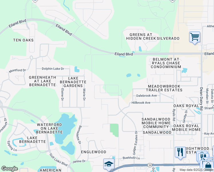 map of restaurants, bars, coffee shops, grocery stores, and more near 36674 Goffaux Loop in Zephyrhills