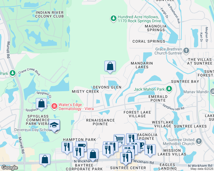 map of restaurants, bars, coffee shops, grocery stores, and more near 715 Ashbury Avenue in Melbourne