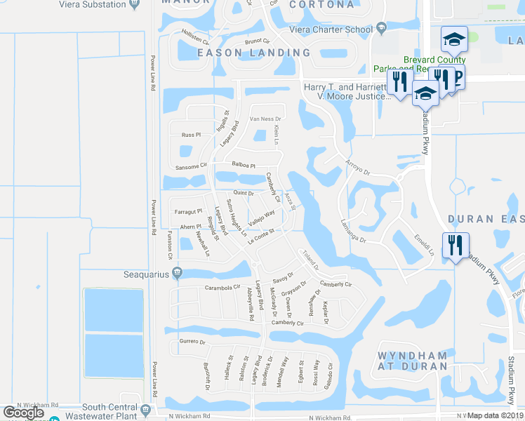 map of restaurants, bars, coffee shops, grocery stores, and more near 6654 Pico Street in Melbourne