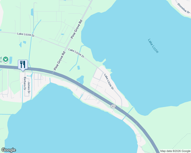 map of restaurants, bars, coffee shops, grocery stores, and more near 2175 Startzar Street in St. Cloud