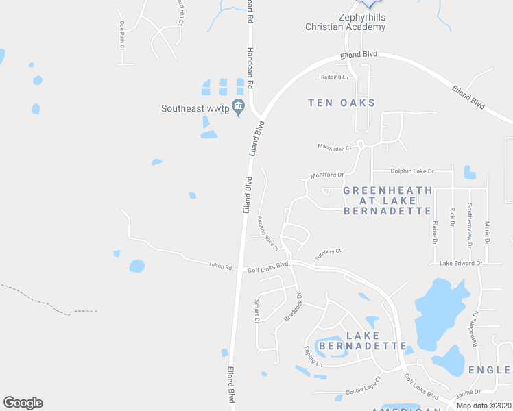 map of restaurants, bars, coffee shops, grocery stores, and more near 5723 Autumn Shire Drive in Zephyrhills
