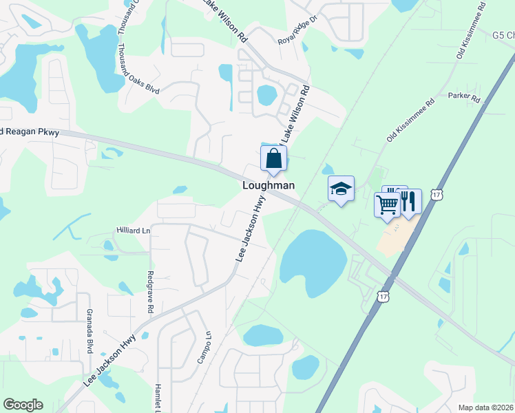 map of restaurants, bars, coffee shops, grocery stores, and more near 6212 County Road 547 in Davenport