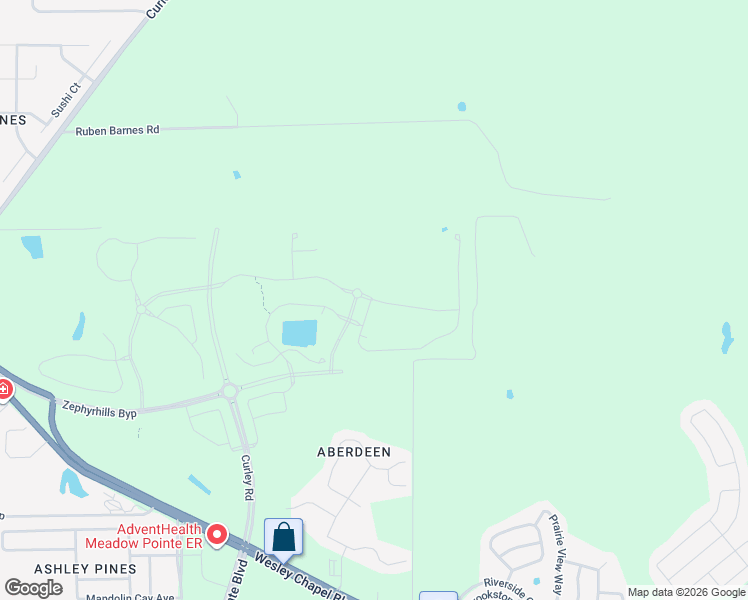 map of restaurants, bars, coffee shops, grocery stores, and more near 5545 Billmar Road in Wesley Chapel