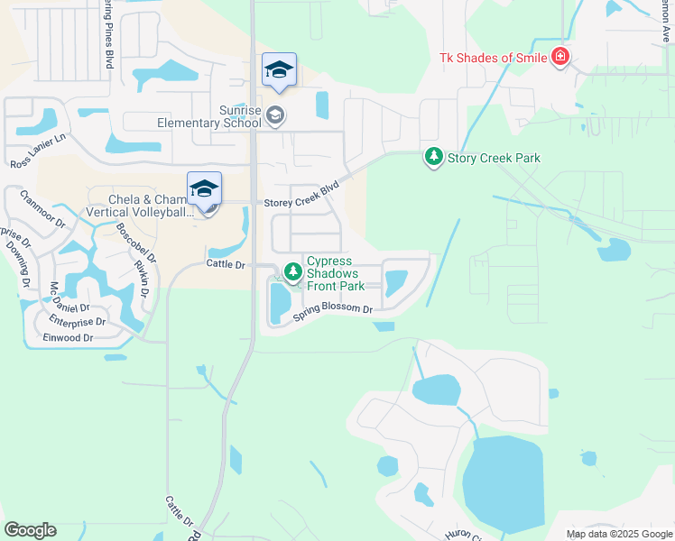 map of restaurants, bars, coffee shops, grocery stores, and more near 1 Hidden Meadow Drive in Kissimmee