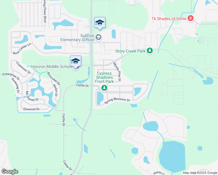map of restaurants, bars, coffee shops, grocery stores, and more near 2101 Woodsedge Drive in Kissimmee