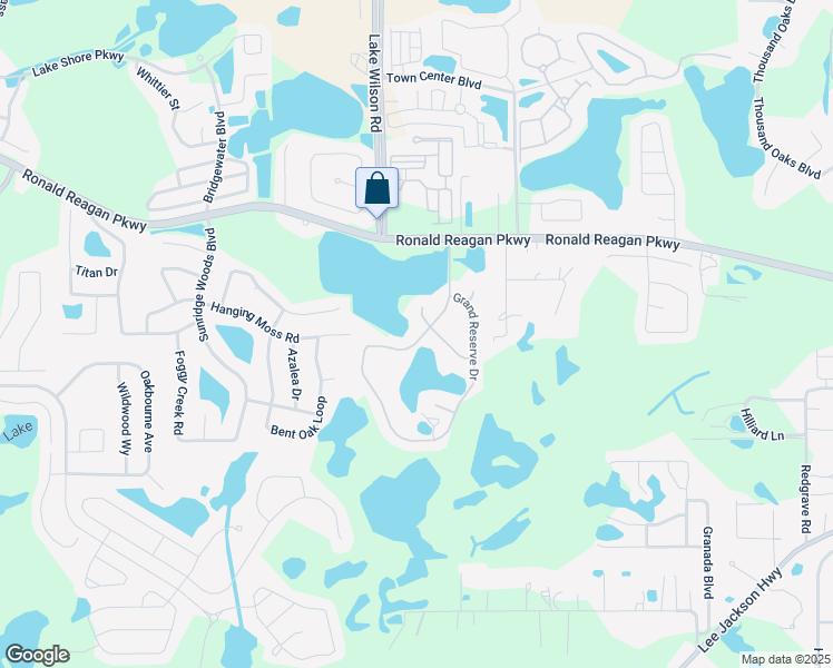 map of restaurants, bars, coffee shops, grocery stores, and more near 315 Grand Reserve Drive in Davenport