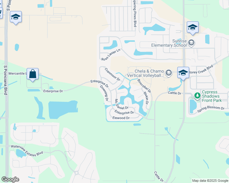 map of restaurants, bars, coffee shops, grocery stores, and more near 2602 Mc Daniel Drive in Kissimmee