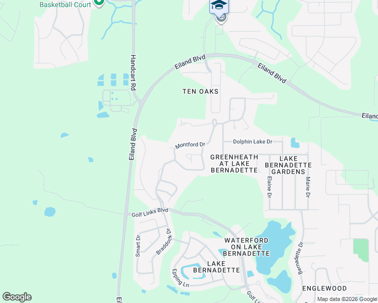 map of restaurants, bars, coffee shops, grocery stores, and more near 5914 Montford Drive in Zephyrhills