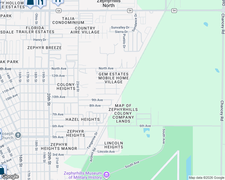 map of restaurants, bars, coffee shops, grocery stores, and more near 39532 Dundee Road in Zephyrhills