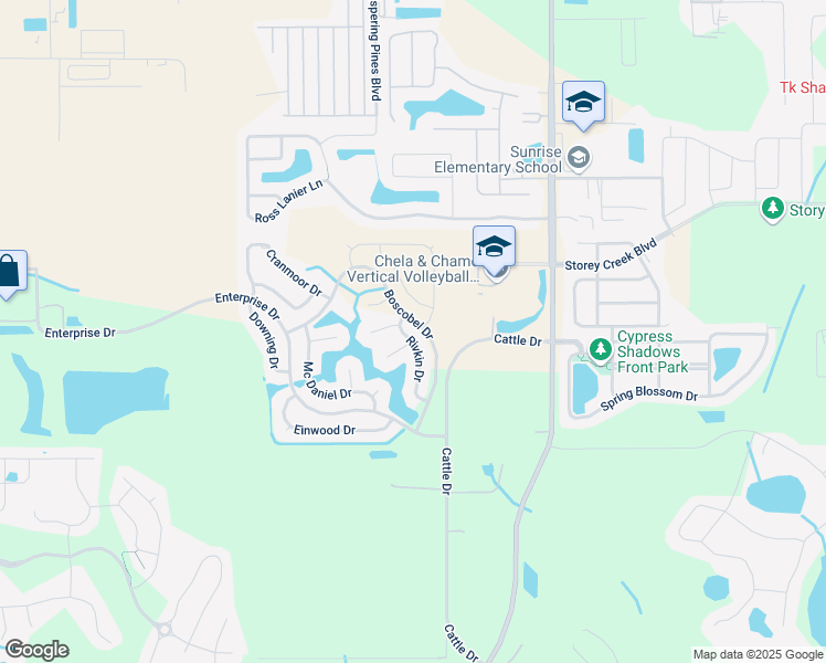 map of restaurants, bars, coffee shops, grocery stores, and more near 2735 Rivkin Drive in Kissimmee