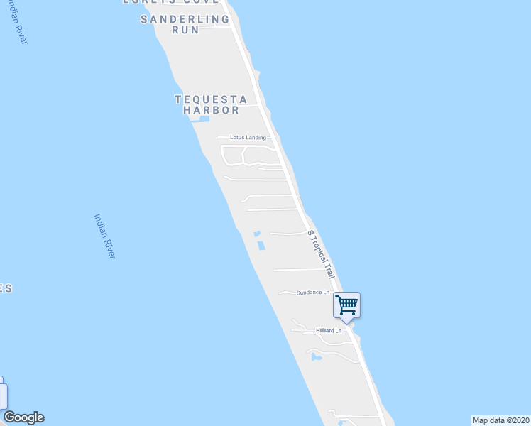 map of restaurants, bars, coffee shops, grocery stores, and more near 6525 South Tropical Trail in Merritt Island