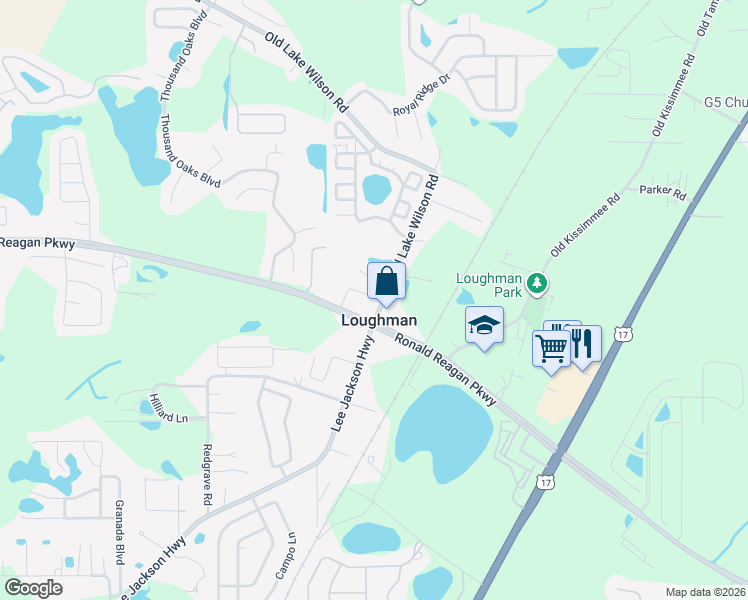 map of restaurants, bars, coffee shops, grocery stores, and more near 266 Paradise Woods Court in Davenport