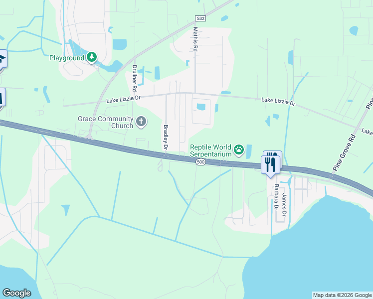 map of restaurants, bars, coffee shops, grocery stores, and more near 5575 East Irlo Bronson Memorial Highway in St. Cloud