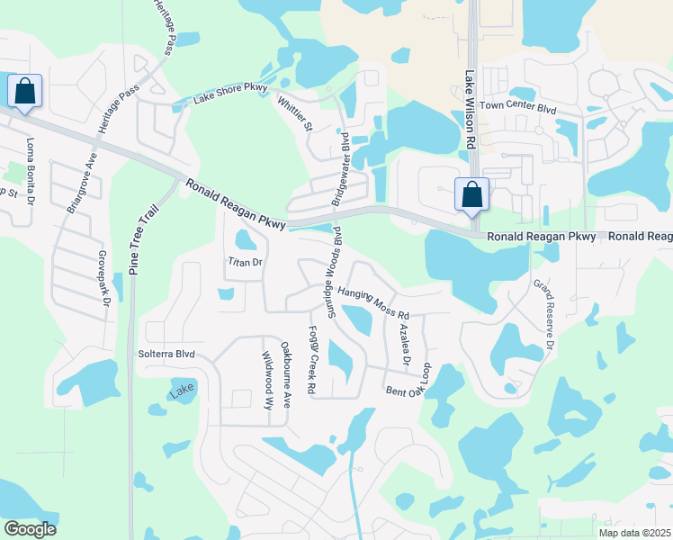 map of restaurants, bars, coffee shops, grocery stores, and more near 300 Sunridge Woods Boulevard in Davenport