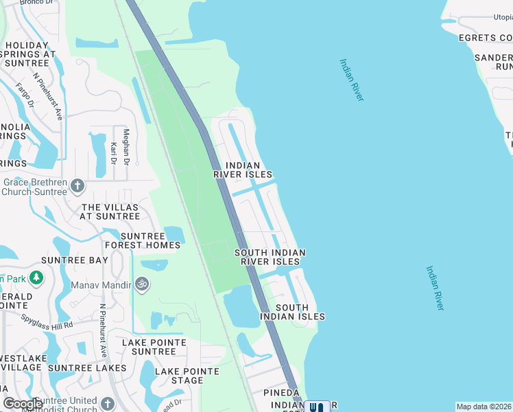 map of restaurants, bars, coffee shops, grocery stores, and more near 6226 Halyard Court in Rockledge