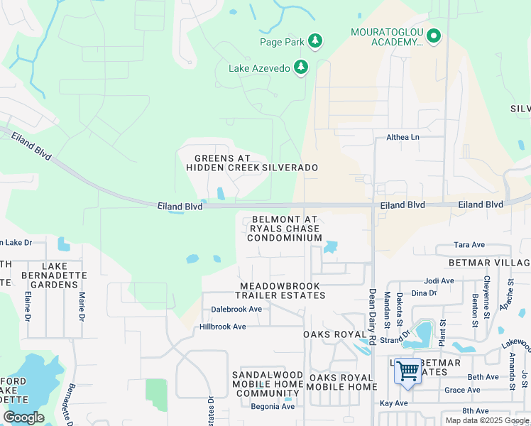 map of restaurants, bars, coffee shops, grocery stores, and more near 36101 Deer Creek Drive in Zephyrhills
