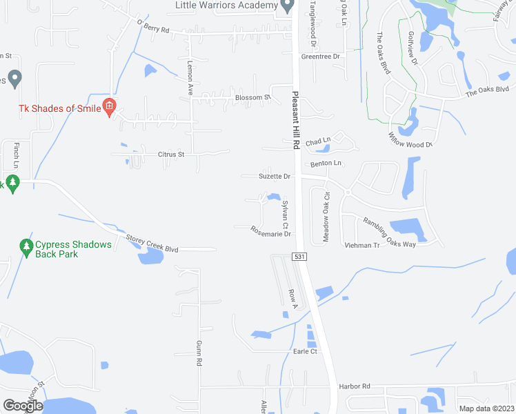 map of restaurants, bars, coffee shops, grocery stores, and more near 2216 Steffanie Court in Kissimmee