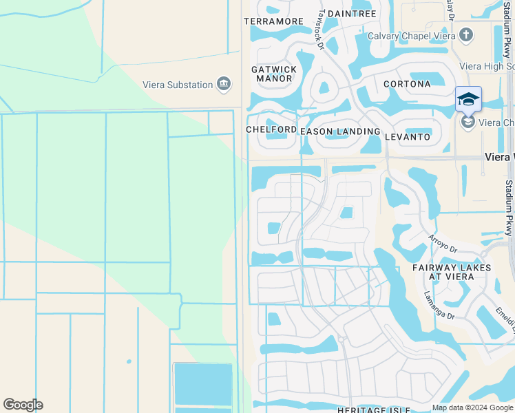 map of restaurants, bars, coffee shops, grocery stores, and more near 3654 Sansome Circle in Melbourne
