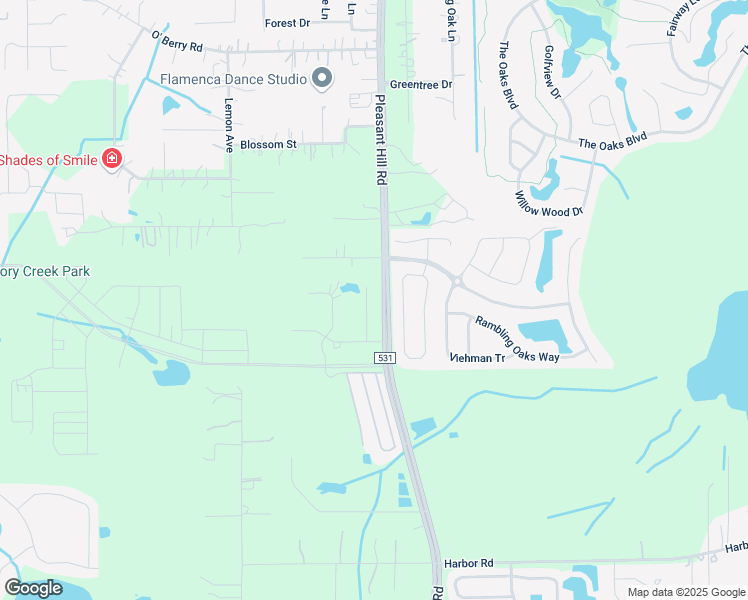 map of restaurants, bars, coffee shops, grocery stores, and more near 2207 Sylvan Ct in Kissimmee