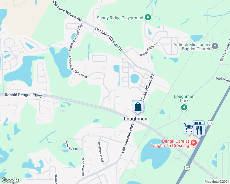 map of restaurants, bars, coffee shops, grocery stores, and more near 125 Secluded Oak Court in Davenport