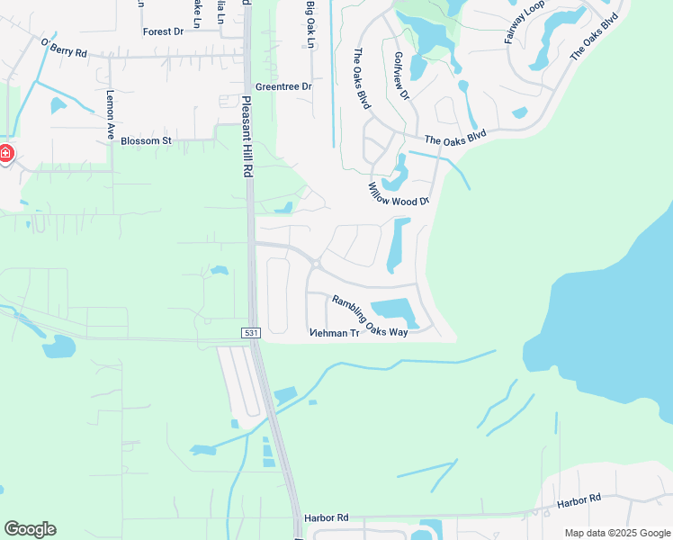 map of restaurants, bars, coffee shops, grocery stores, and more near 2801 Oak Hammock Preserve Boulevard in Kissimmee