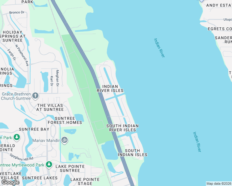 map of restaurants, bars, coffee shops, grocery stores, and more near 6118 Anchor Lane in Rockledge