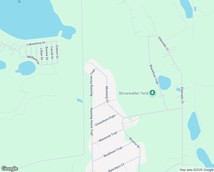 map of restaurants, bars, coffee shops, grocery stores, and more near Mustang Court in Osceola County