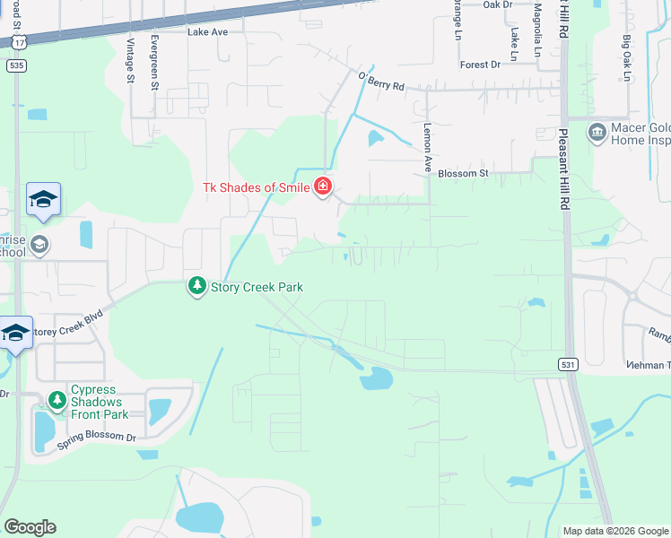 map of restaurants, bars, coffee shops, grocery stores, and more near 4150 Citrus Street in Kissimmee