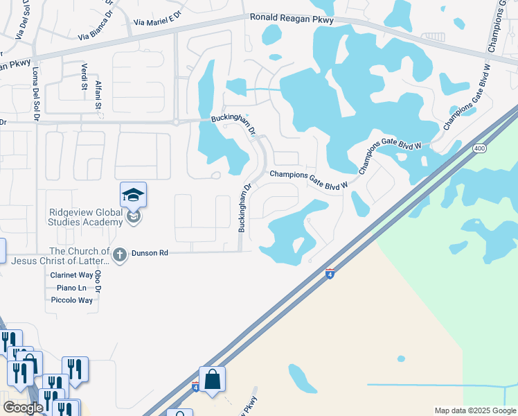 map of restaurants, bars, coffee shops, grocery stores, and more near 480 Aberdeen Drive in Davenport