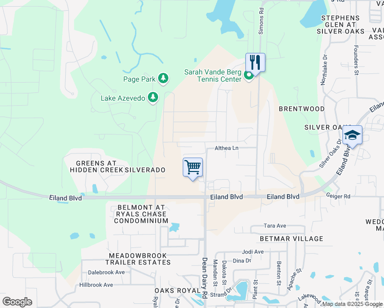 map of restaurants, bars, coffee shops, grocery stores, and more near 6211 Dean Dairy Road in Zephyrhills