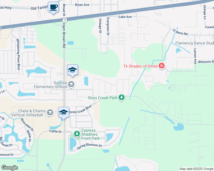 map of restaurants, bars, coffee shops, grocery stores, and more near 4322 Lighterknot Trace in Kissimmee