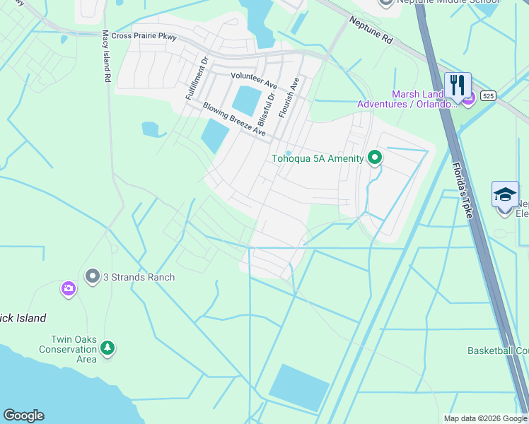 map of restaurants, bars, coffee shops, grocery stores, and more near in Kissimmee
