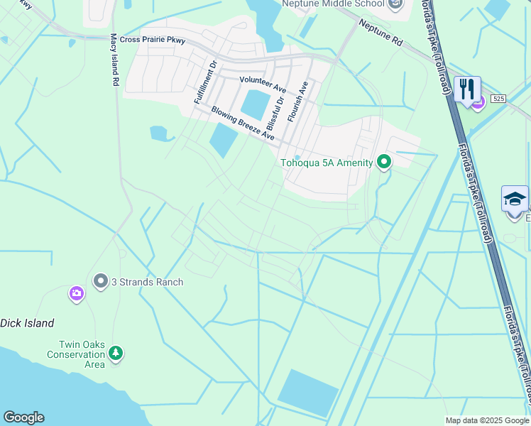 map of restaurants, bars, coffee shops, grocery stores, and more near in Kissimmee