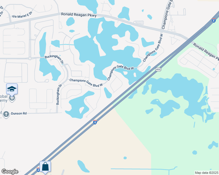 map of restaurants, bars, coffee shops, grocery stores, and more near 202 Captiva Drive in Davenport