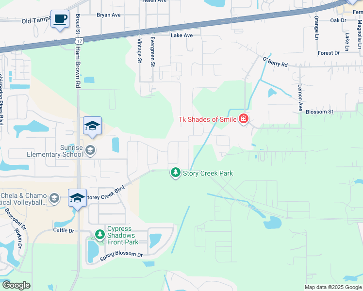 map of restaurants, bars, coffee shops, grocery stores, and more near 1899 Daniels Street in Kissimmee