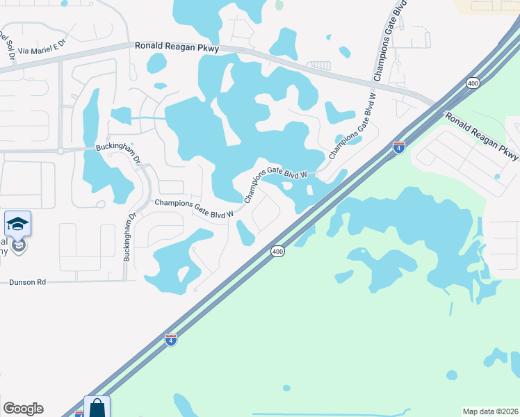 map of restaurants, bars, coffee shops, grocery stores, and more near 201 Captiva Drive in Davenport