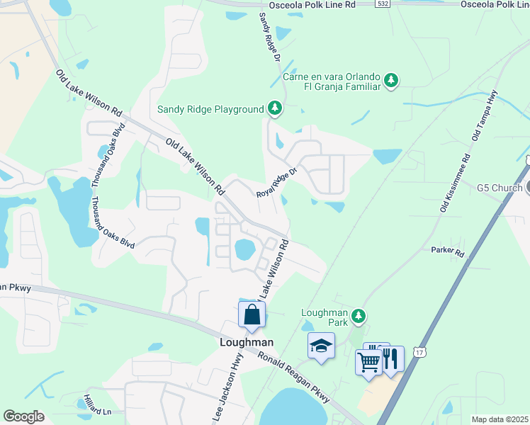 map of restaurants, bars, coffee shops, grocery stores, and more near 236 Ridgemont Court in Davenport