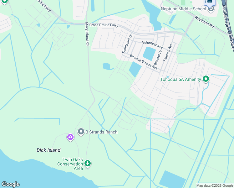 map of restaurants, bars, coffee shops, grocery stores, and more near 1850 Breezewood Street in Kissimmee