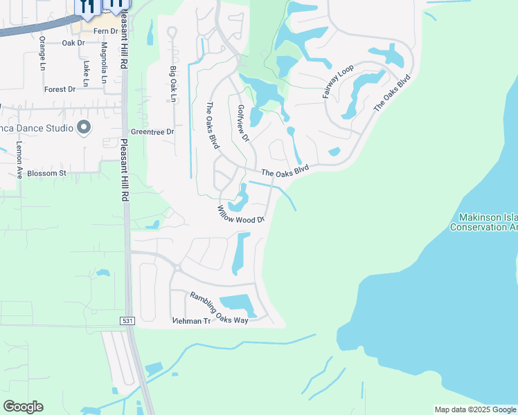map of restaurants, bars, coffee shops, grocery stores, and more near 2602 Southpointe Court in Kissimmee