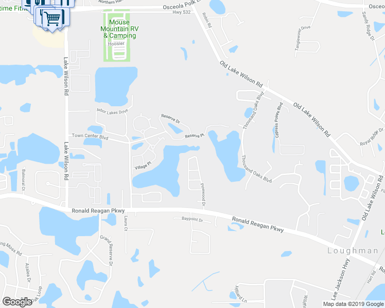map of restaurants, bars, coffee shops, grocery stores, and more near 520 Pinewood Drive in Davenport