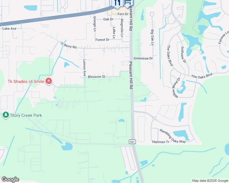 map of restaurants, bars, coffee shops, grocery stores, and more near 1880 Pleasant Hill Road in Kissimmee