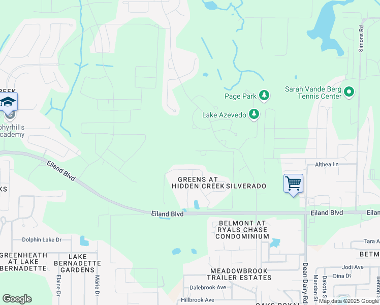 map of restaurants, bars, coffee shops, grocery stores, and more near 36117 Eiland Boulevard in Zephyrhills