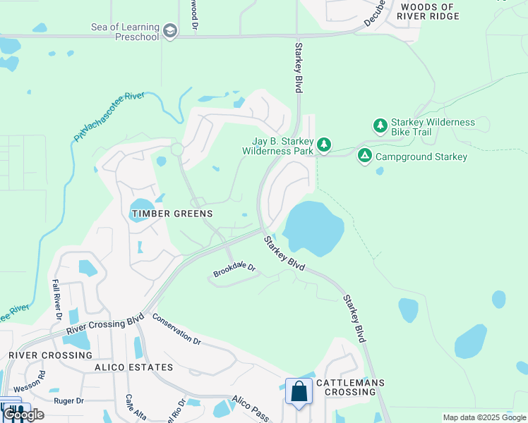 map of restaurants, bars, coffee shops, grocery stores, and more near 6233 Cardinal Crest Drive in New Port Richey