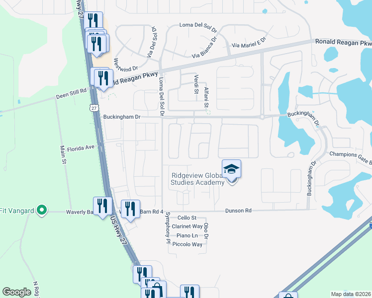 map of restaurants, bars, coffee shops, grocery stores, and more near 320 Henley Circle in Davenport